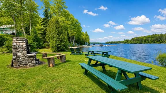 Sandy Bay Hideaway | Dock and Lake access steps from Cabin